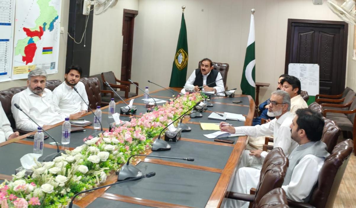 Special Assistant to Chief Minister Khyber Pakhtunkhwa for Home and Tribal Affairs Tariq Saeed Marwat Briefed at Muharram Central Control Room