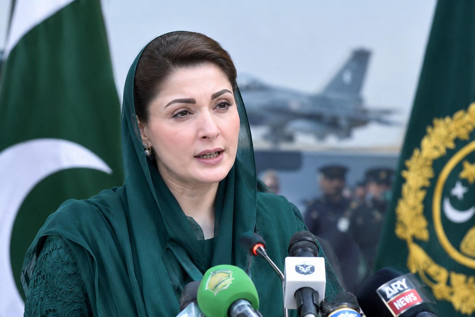 Pakistan Air Force Role in Protecting Airspace Is Unforgettable: Maryam Nawaz